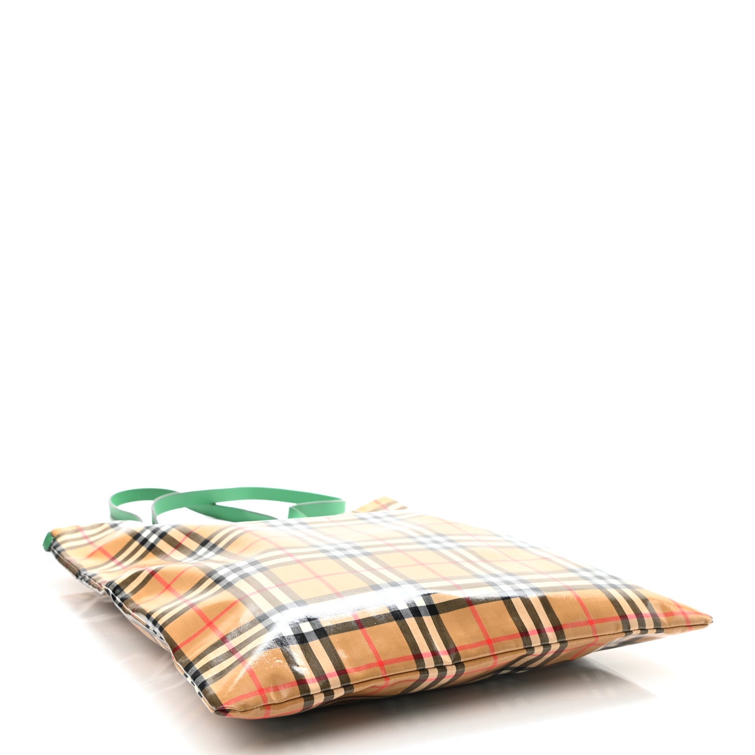 Burberry Coated Canvas Vintage Check Shopper Tote 4 of 11