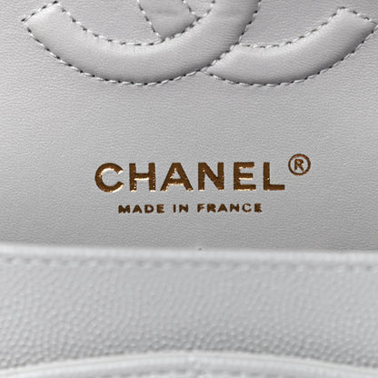 Chanel Caviar Quilted Small Double Flap Grey 6 of 10