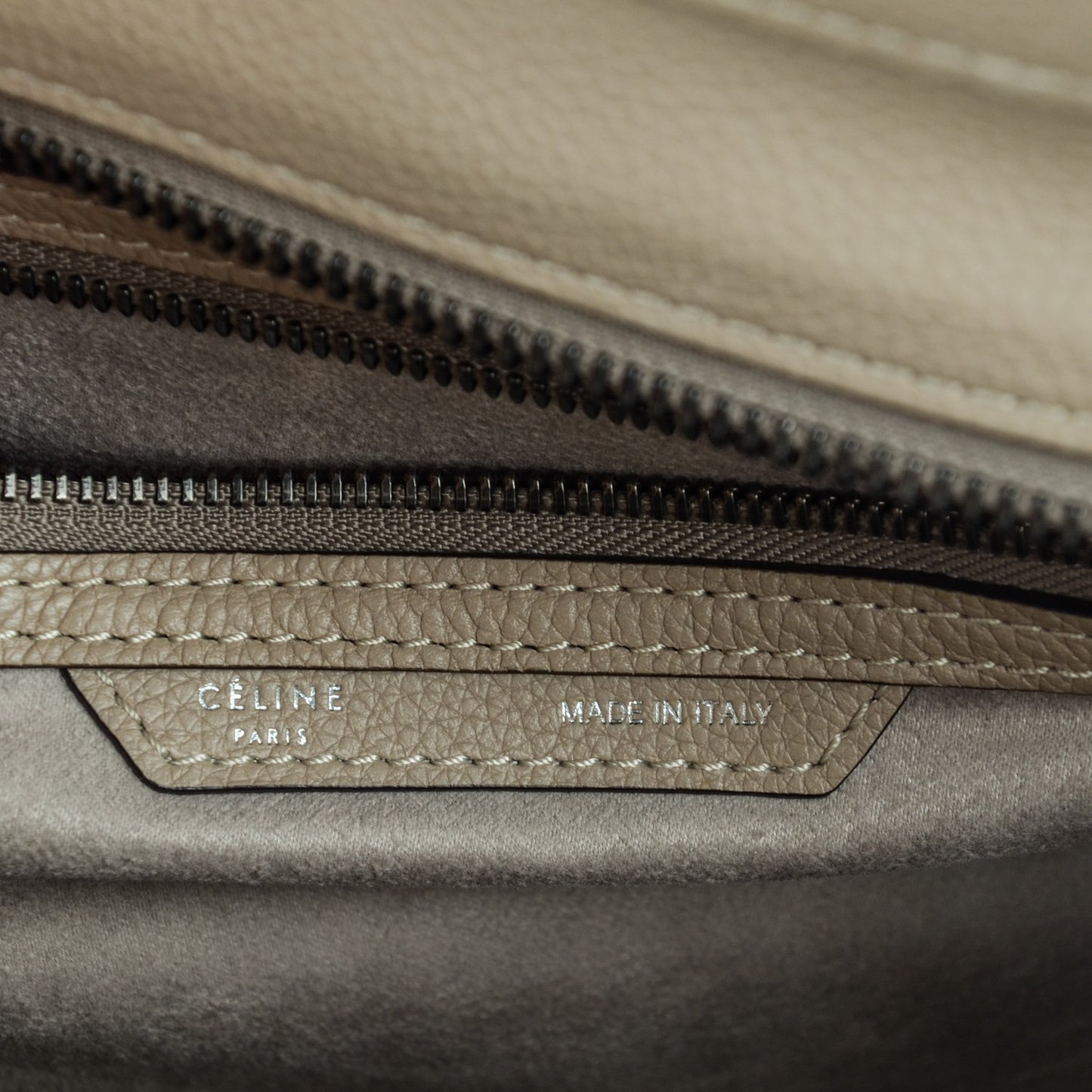 Drummed Calfskin Mini Luggage Dune