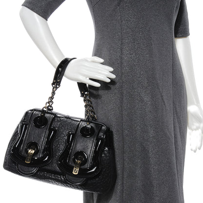 Fendi Nappa Patent B Bag Black 2 of 8