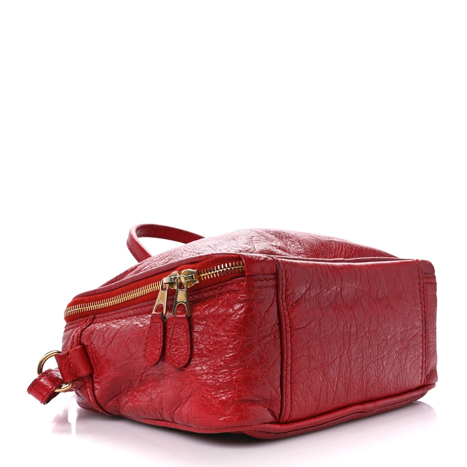 Balenciaga Agneau S Blanket Square Tote Rouge Brique 4 of 13