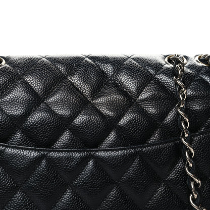 Chanel Caviar Quilted Jumbo Single Flap Black 7 of 13