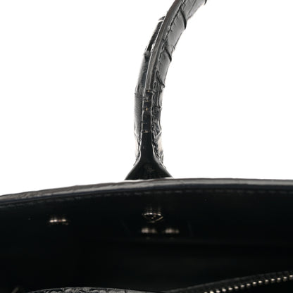 Saint Laurent Calfskin Crocodile Embossed Baby Sac De Jour Black 16 of 17