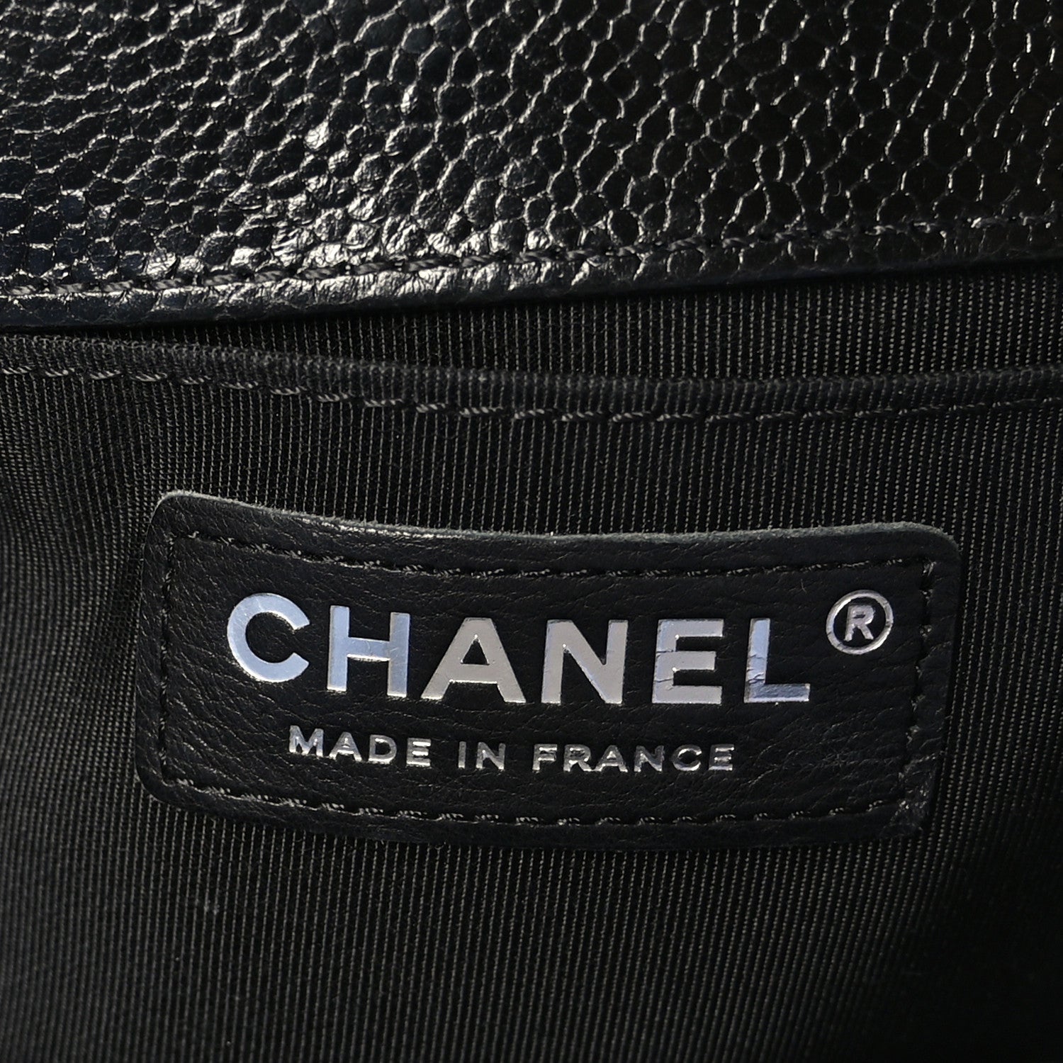 Chanel Iridescent Caviar Chevron Quilted Small Boy Flap Black 6 of 10