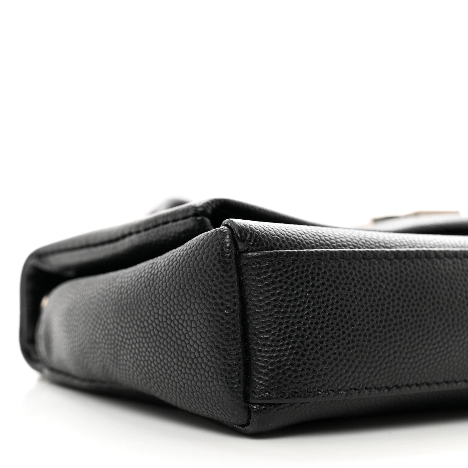 Saint Laurent Grain De Poudre Monogram Toy West Hollywood Fold-Over Bag Black 9 of 10