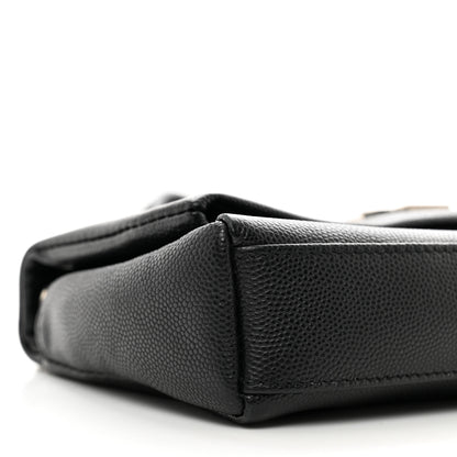 Saint Laurent Grain De Poudre Monogram Toy West Hollywood Fold-Over Bag Black 9 of 10