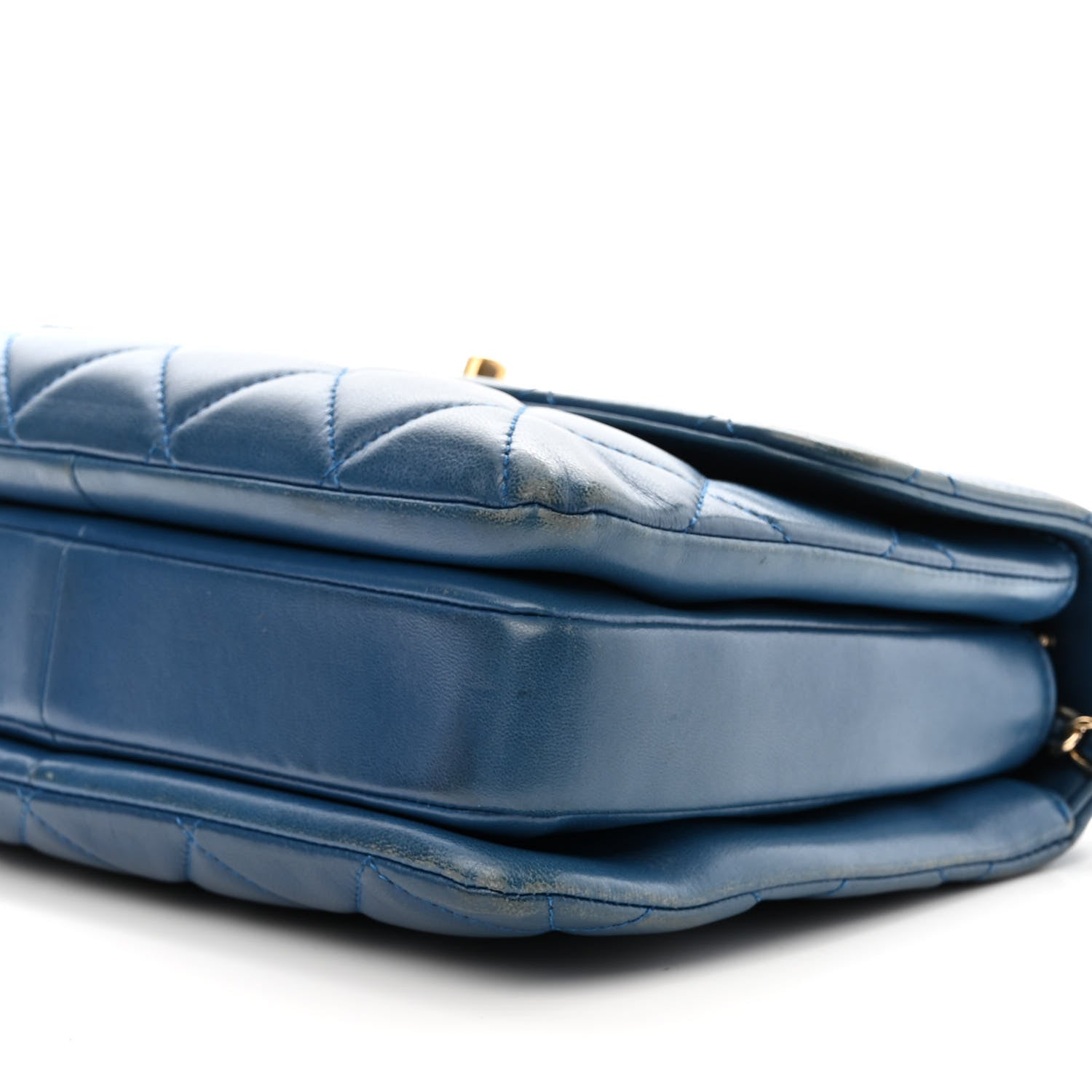 Chanel Lambskin Quilted Small Trendy CC Flap Dual Handle Bag Blue 8 of 11