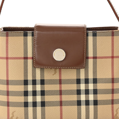 Burberry House Check Small Tote Dark Brown 8 of 11