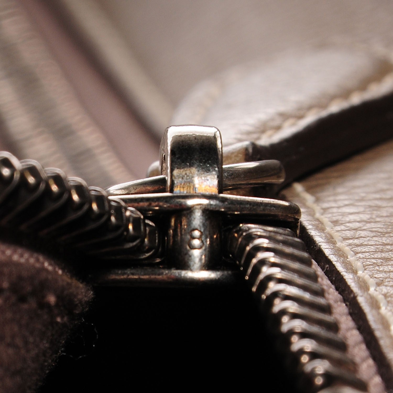 Celine Drummed Calfskin Micro Luggage Souris 8 of 8