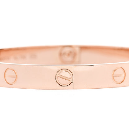 Cartier 18K Pink Gold LOVE Bracelet 17 5 of 6