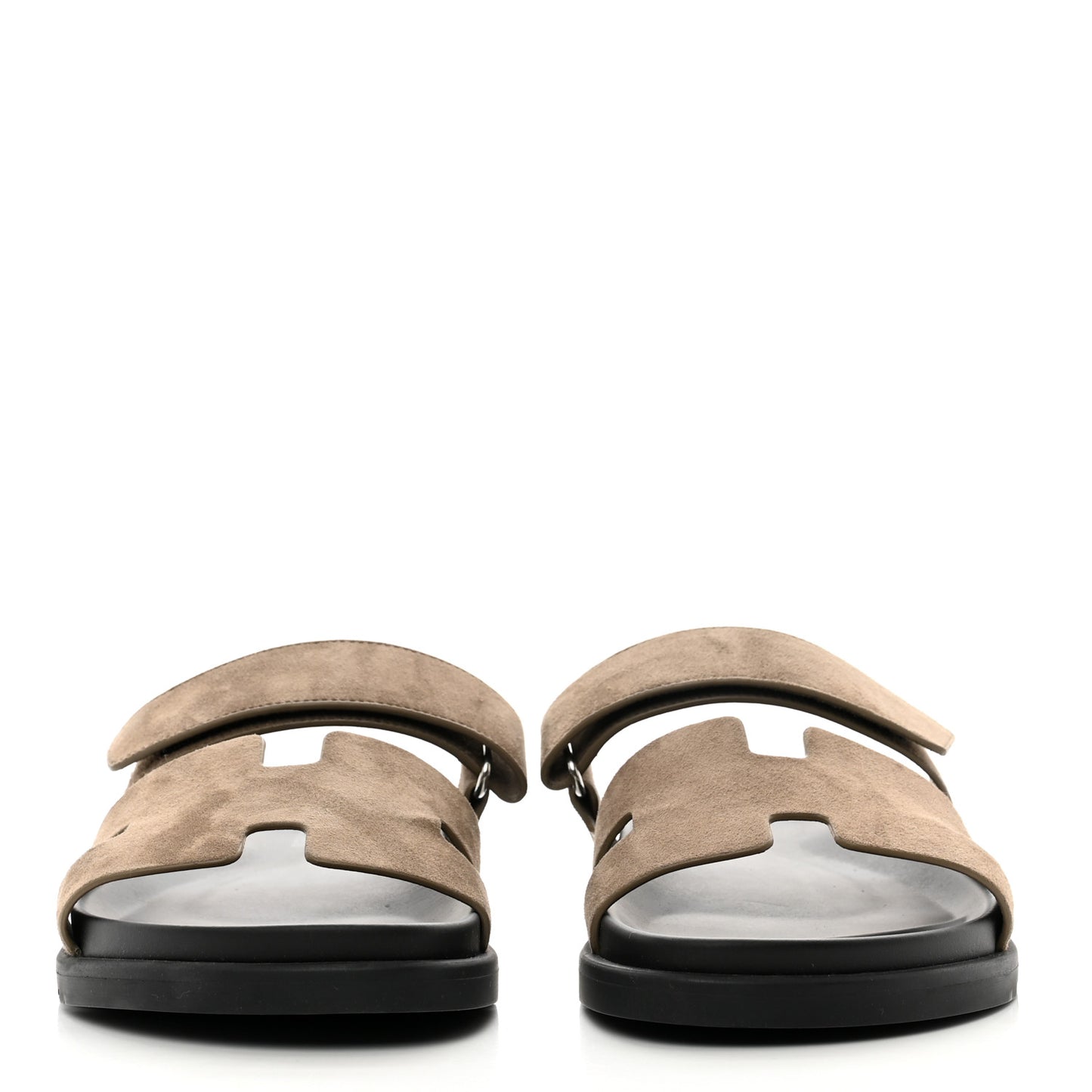 Suede Goatskin Womens Chypre Sandals 41 Etoupe