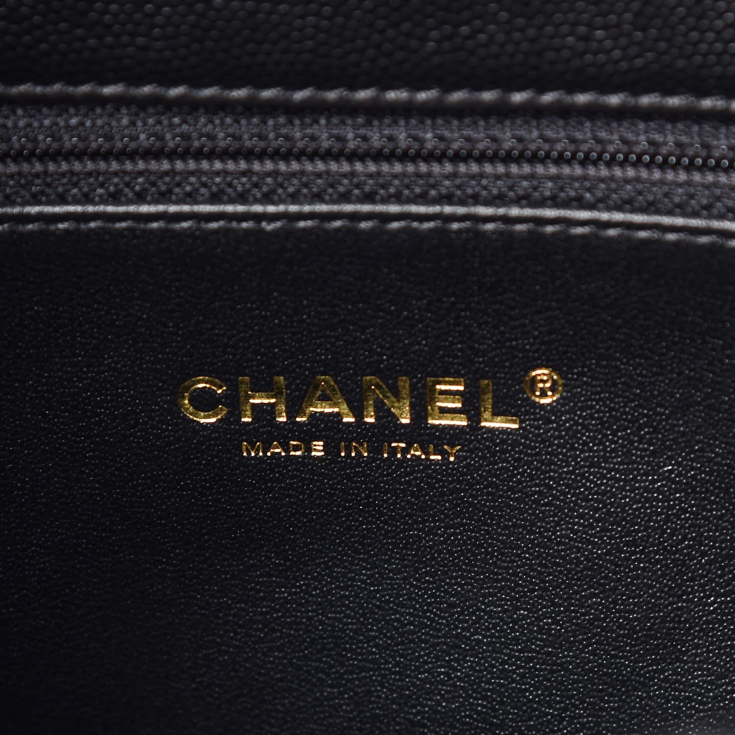 Chanel Caviar Elaphe Quilted Medium Coco Handle Flap Black Burgundy 6 of 7