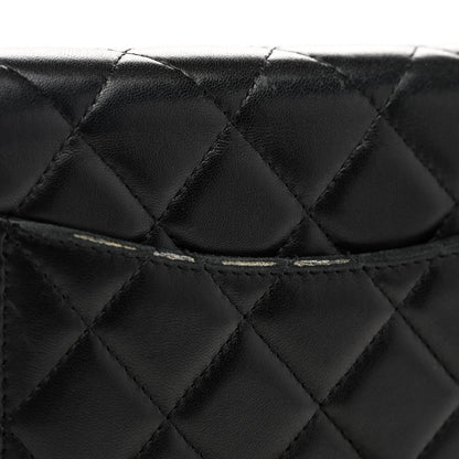 Chanel Lambskin Quilted Wallet On Chain WOC Black 11 of 11