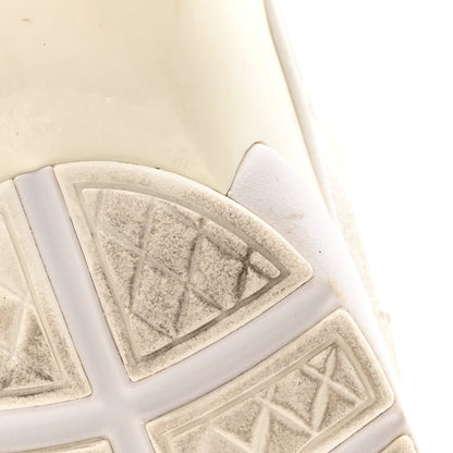 Chanel Suede Calfskin Fabric CC Sneakers 39.5 White 18 of 28