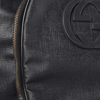 Gucci Coated Canvas Interlocking G Travel Backpack Black 11 of 19