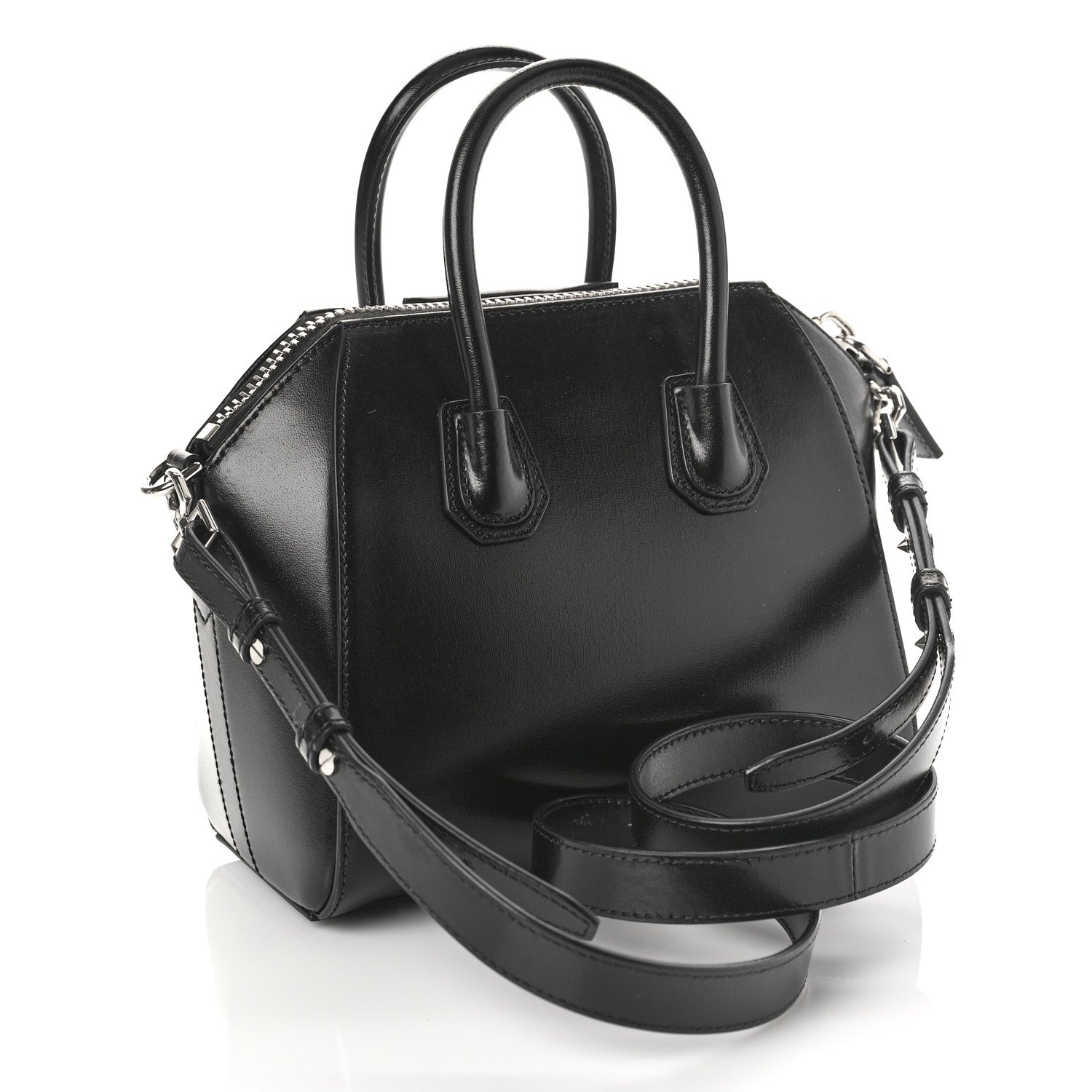 Givenchy Shiny Lord Calfskin Mini Antigona Black 3 of 9