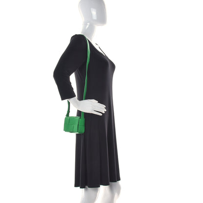 Bottega Veneta Lambskin Maxi Intrecciato Extra Mini Cassette Crossbody Bag Parakeet 3 of 12