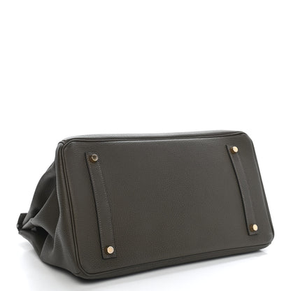 Hermes Togo Birkin 35 Vert De Gris 4 of 14