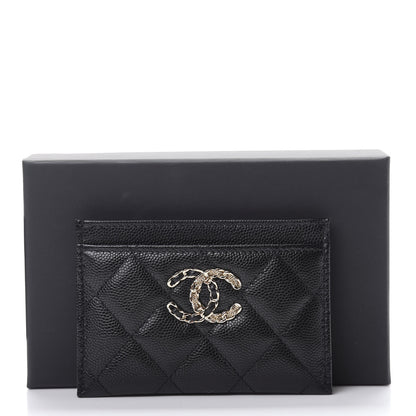Chanel Caviar Quilted French New Wave Card Holder Black 9 of 9