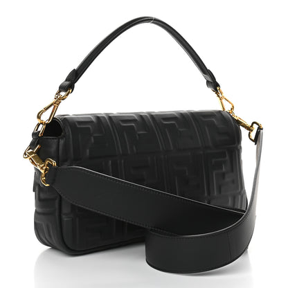 Fendi Nappa FF 1974 Embossed Baguette Black 3 of 8