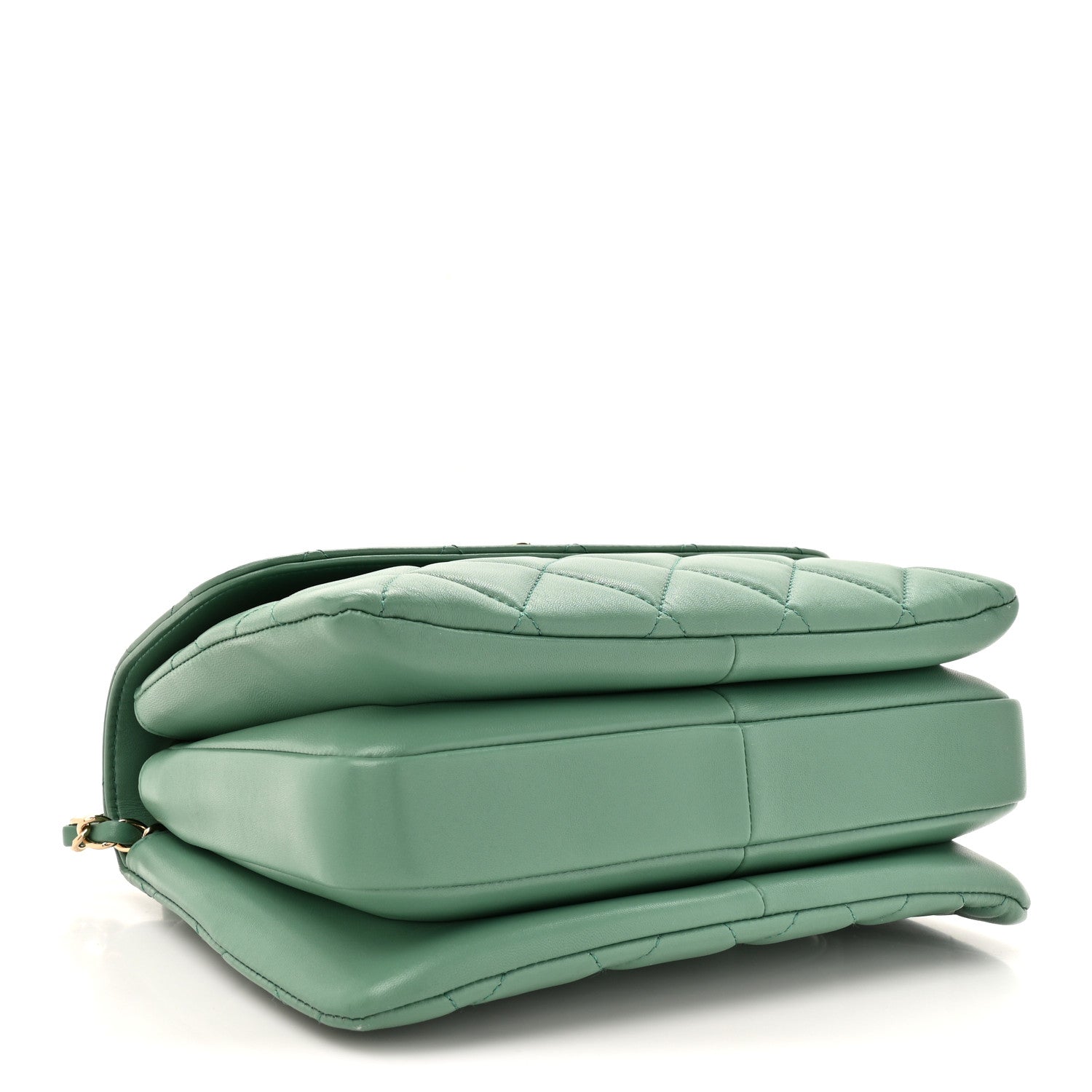 Chanel Lambskin Quilted Small Trendy CC Flap Dual Handle Bag Light Green 4 of 11