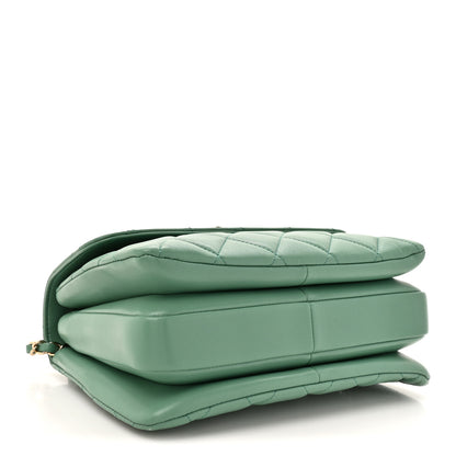 Chanel Lambskin Quilted Small Trendy CC Flap Dual Handle Bag Light Green 4 of 11