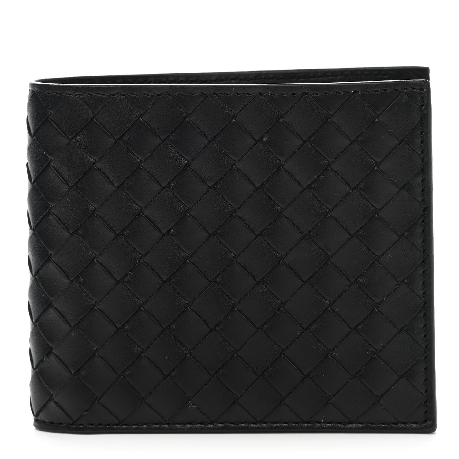 Bottega Veneta Nappa Intrecciato Bi-Fold Wallet Black 1 of 8
