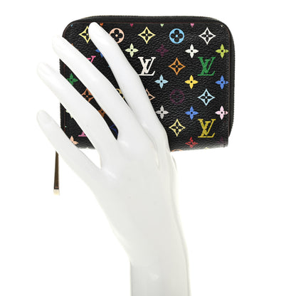 Louis Vuitton Monogram Multicolor Zippy Coin Purse Black Grenade 2 of 9