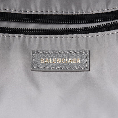 Balenciaga Sport Nylon Logo Embroidered Wheel Backpack Grey Black 6 of 10