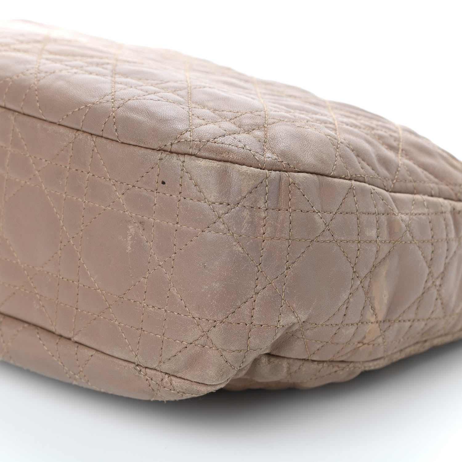 Christian Dior Lambskin Cannage Dior Soft Shoulder Bag Beige 8 of 9