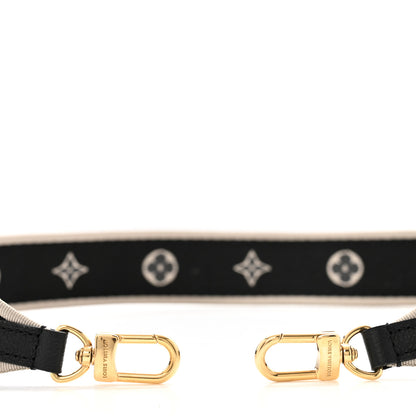 Louis Vuitton Jacquard Diane Shoulder Strap Black Ivory 4 of 4