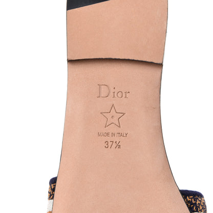 Christian Dior Canvas Embroidered Animals Dway Mules Slide Sandals 37.5 Multicolor 8 of 9