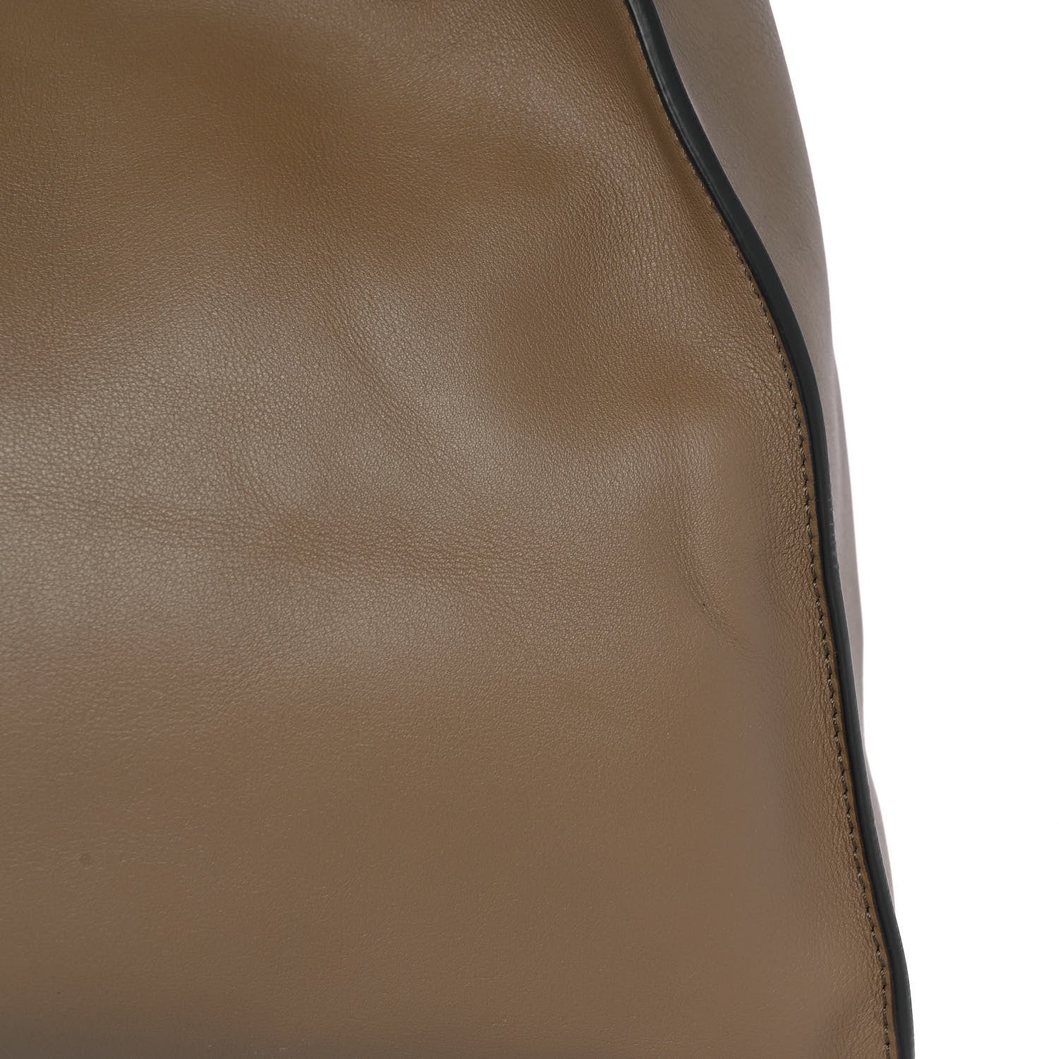 Fendi Vitello Seta Century Large Peekaboo X-Lite Fango Mandorlo 9 of 9