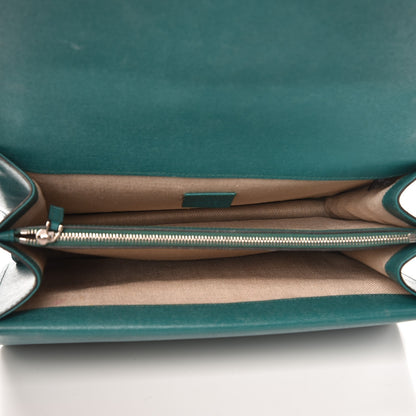 Gucci Calfskin Blooms Print Medium Dionysus Shoulder Bag Bright Emerald Multicolor 5 of 10