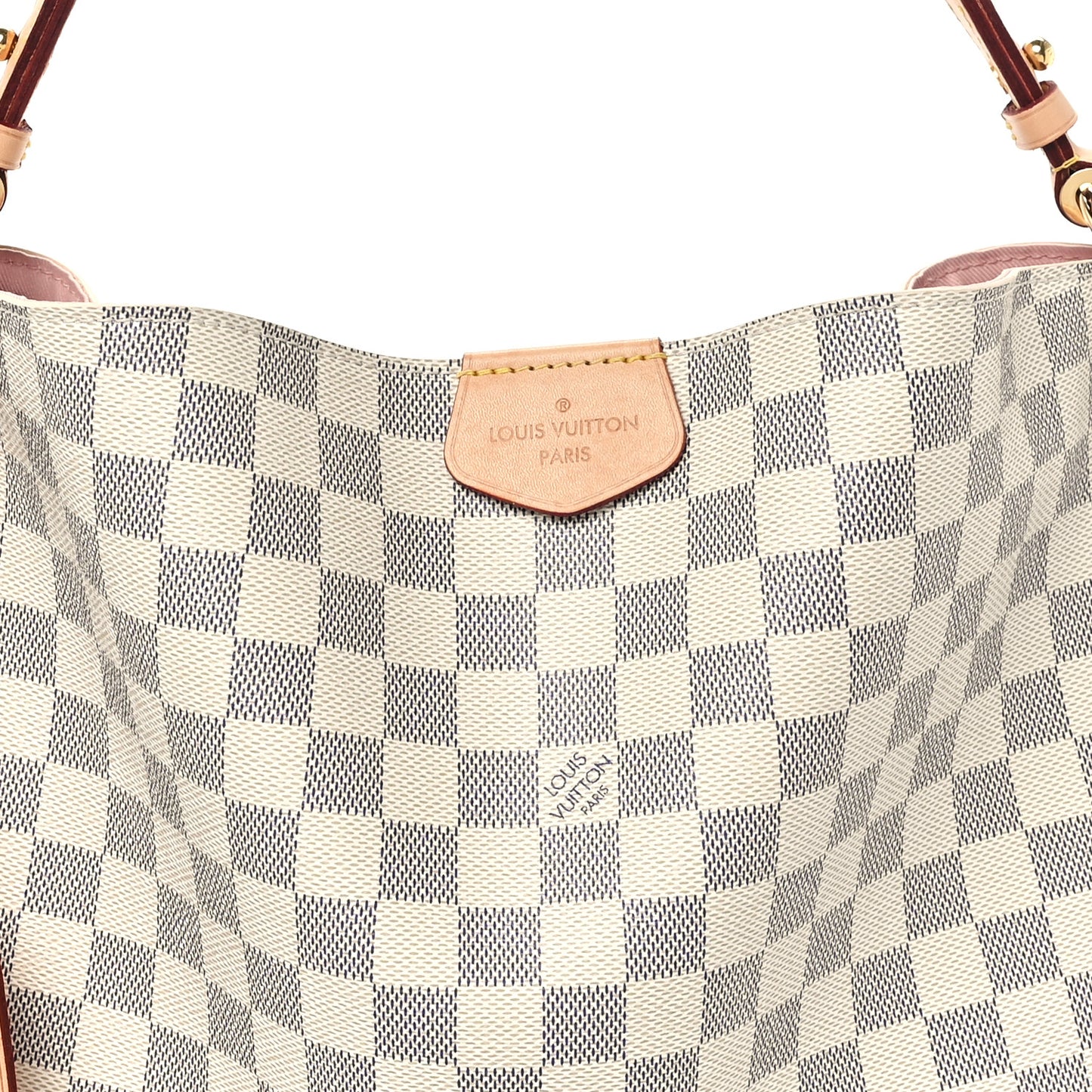 Damier Azur Graceful MM Rose Ballerine