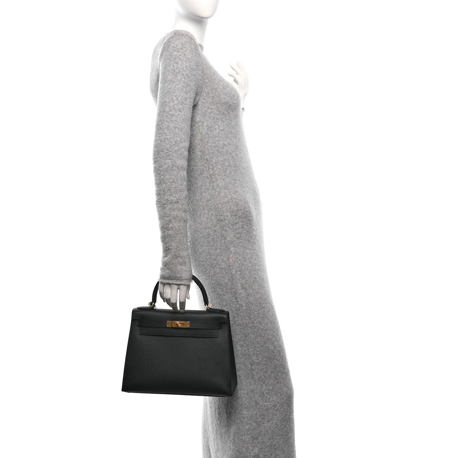 Hermes Epsom Kelly Sellier 28 Black 3 of 11