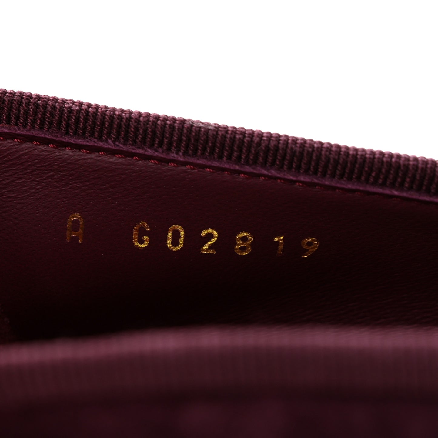 Suede Patent Calfskin Cap Toe CC Ballerina Flats 39 Burgundy