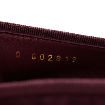 Chanel Suede Patent Calfskin Cap Toe CC Ballerina Flats 39 Burgundy 9 of 10