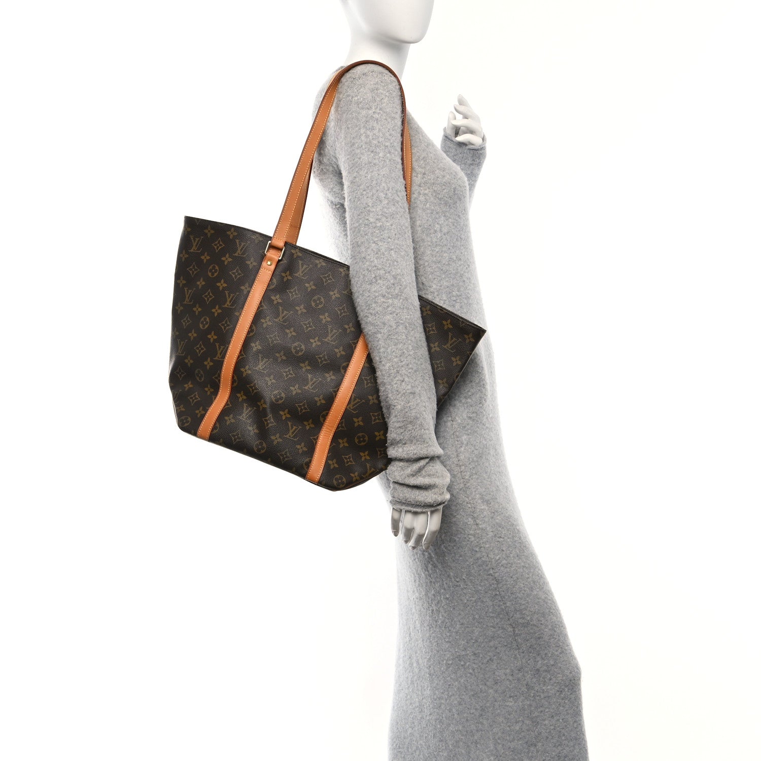 Louis Vuitton Monogram Sac Shopping Tote 2 of 13