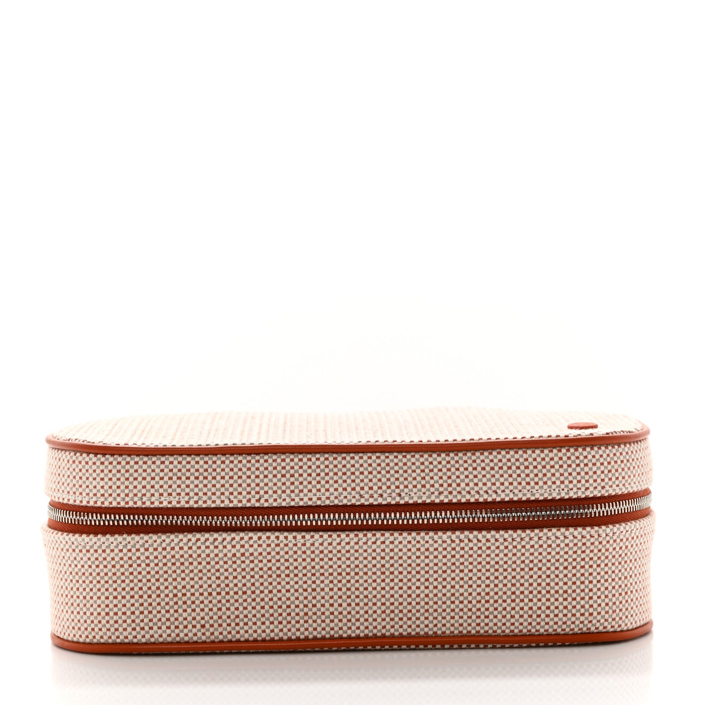 Cotton H Canvas Lambskin Escale Case Vermillon