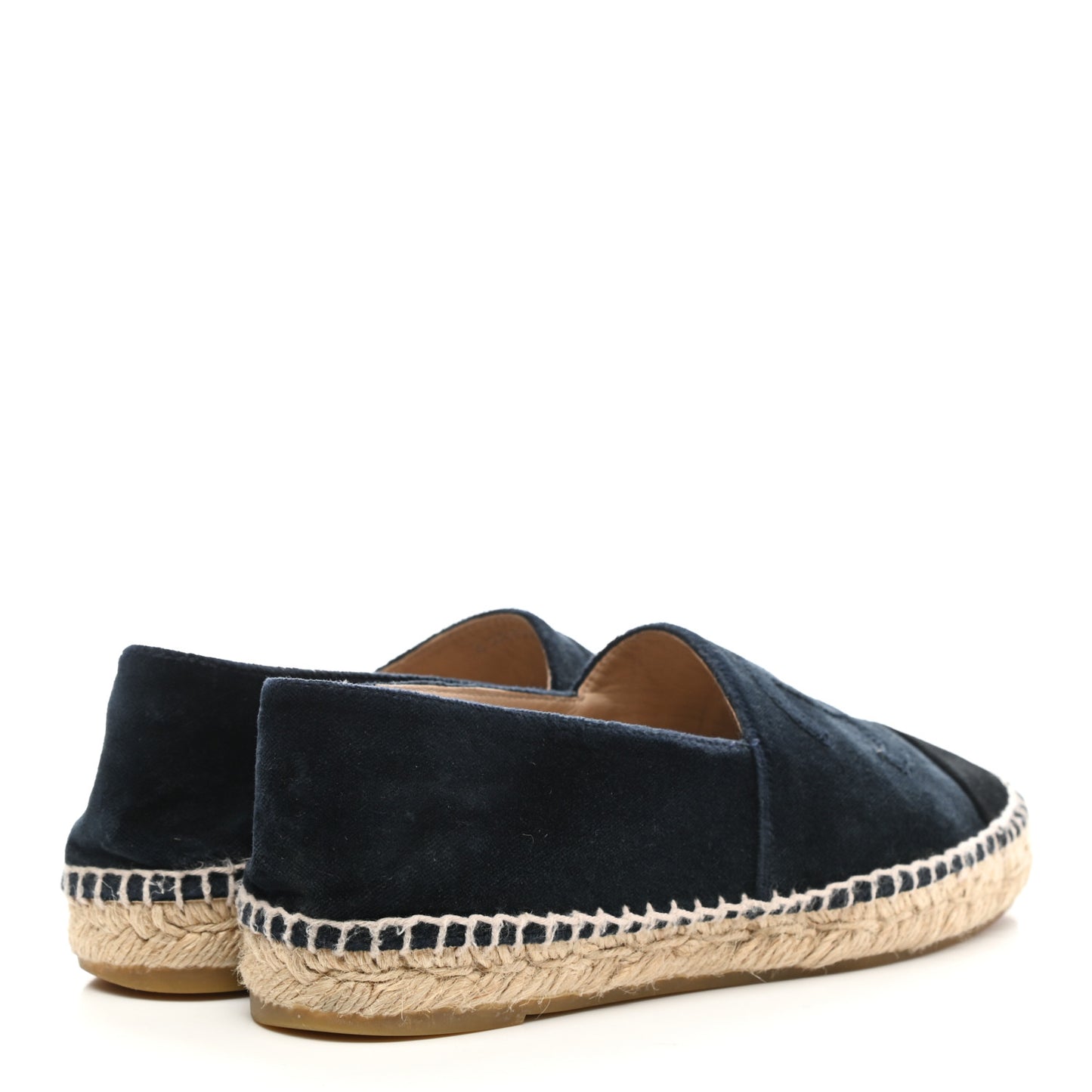 Velvet CC Espadrilles 37 Dark Navy Black