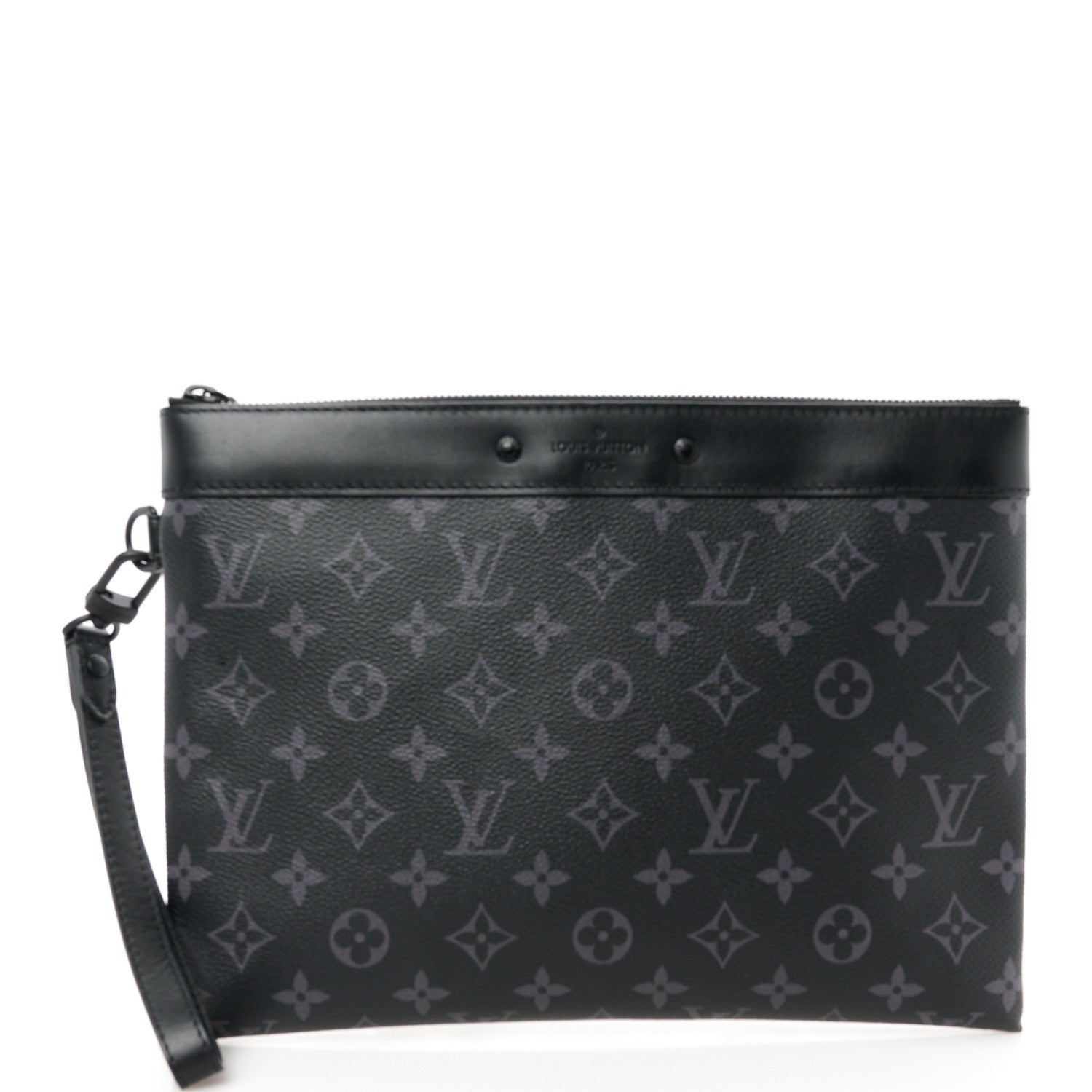Louis Vuitton Monogram Eclipse Pochette To-Go Black 1 of 9