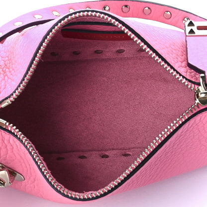 Valentino Garavani Pebbled Calfskin Small Rockstud Flip Lock Shoulder Bag Dawn Pink 5 of 11
