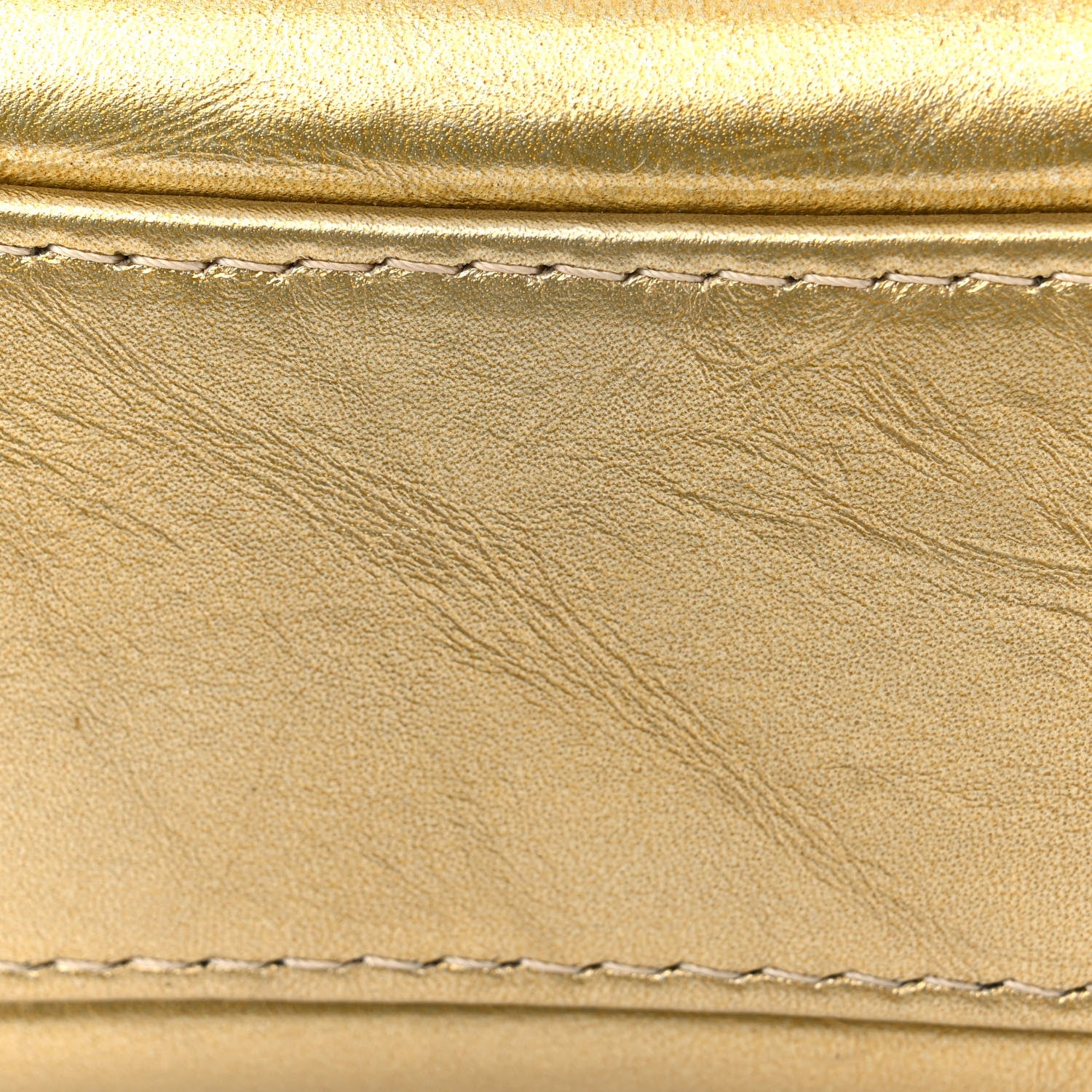 Chanel Metallic Aged Calfskin CC Quilted Small Gabrielle Hobo Gold 12 of 13