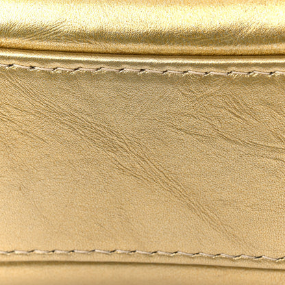 Chanel Metallic Aged Calfskin CC Quilted Small Gabrielle Hobo Gold 12 of 13