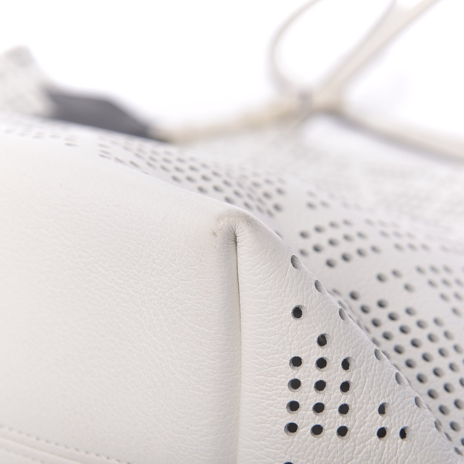 Christian Dior Calfskin Perforated Cannage Dioriva Tote White 11 of 13