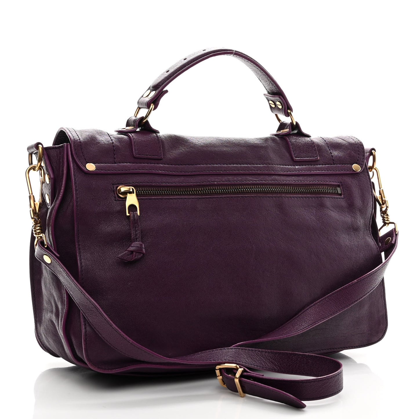 Lambskin Medium PS1 Satchel Purple Rain