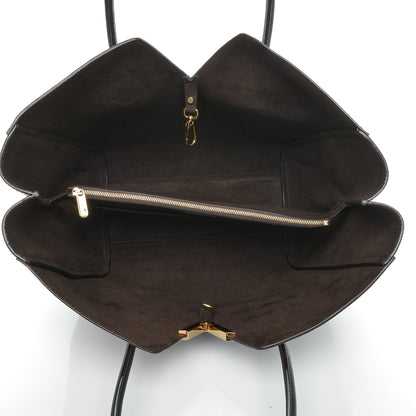 Louis Vuitton Calfskin Monogram Kimono Tote Black 5 of 7