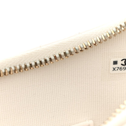 Chanel Crumpled Calfskin Quilted Braided CC Small Hobo White 7 of 13