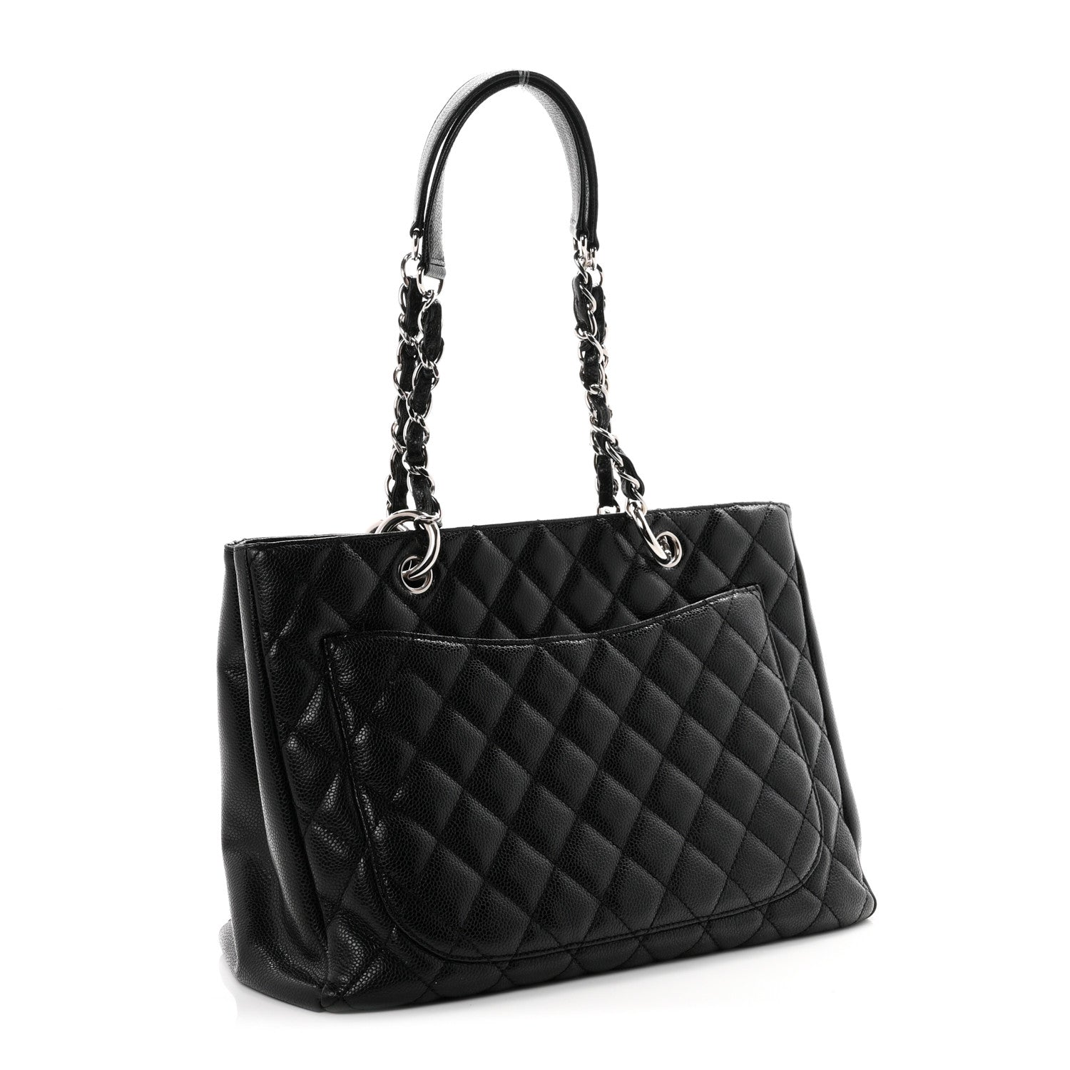 Chanel Caviar Quilted Grand Shopping Tote GST Black 3 of 10